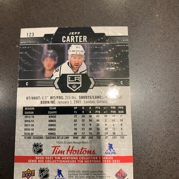 2020-21 Tim Horton hockey cards - Picture 2 of 14